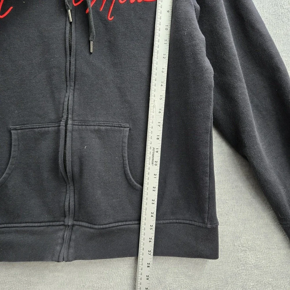 Disney Parks‎ Women Hoodie XXL Black Minnie Mouse Embroidery Polka Dot